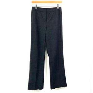 LAFAYETTE 148 Flat Front Dress Pant Charcoal Grey Trousers G9